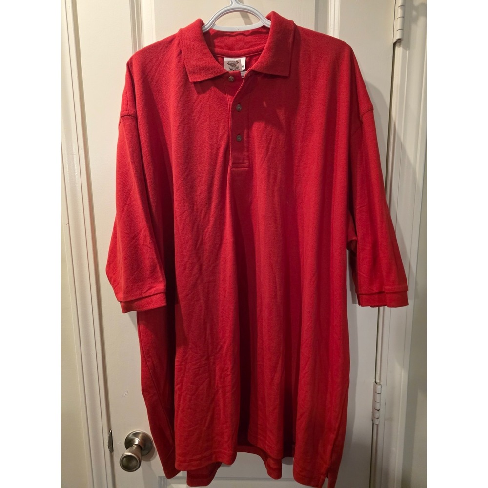 White‎ Swan Men's  Red Polo SZ 4XL